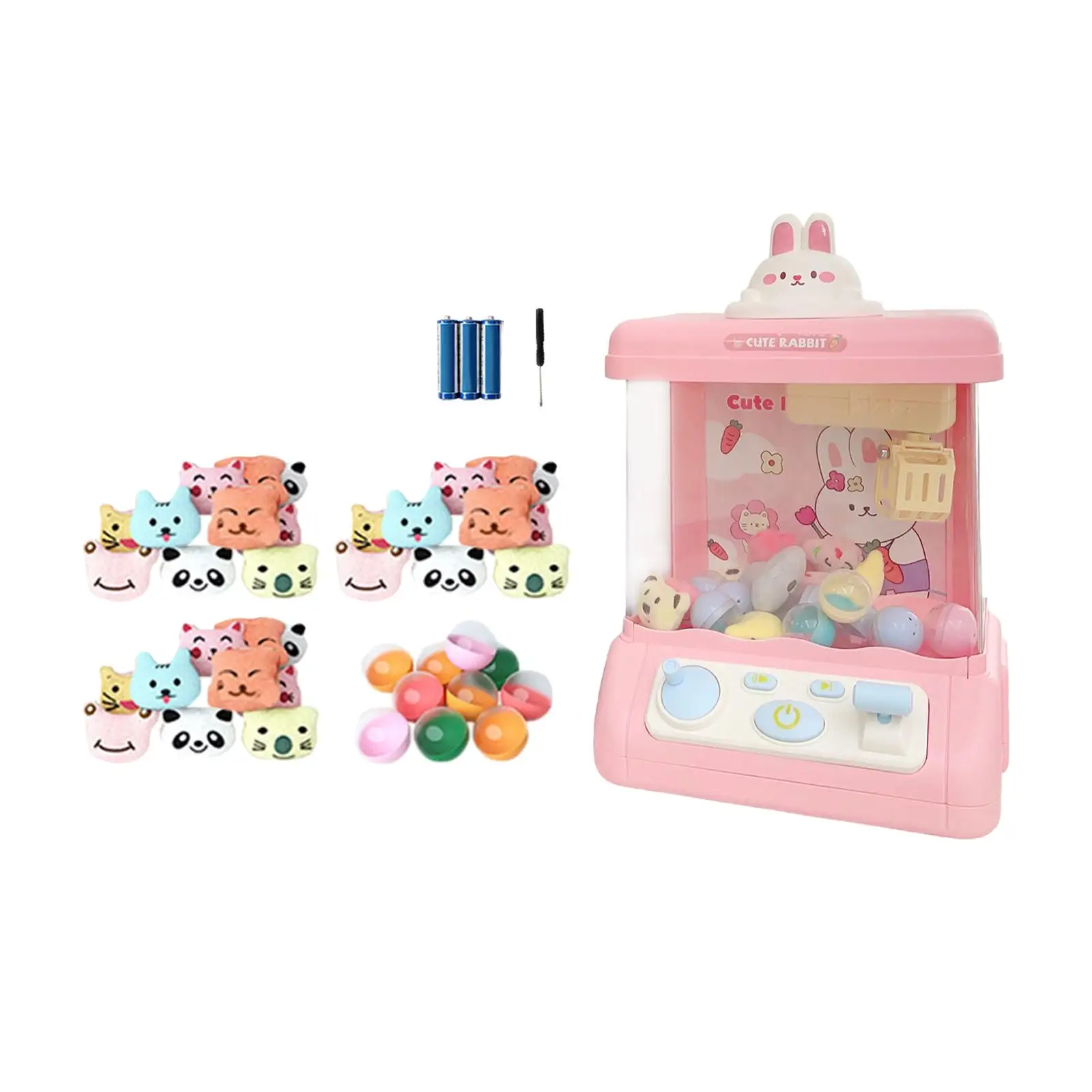 Kids Claw Machine,Candy Vending Grabber Portable Easy Use Prize Dispenser Toy 3