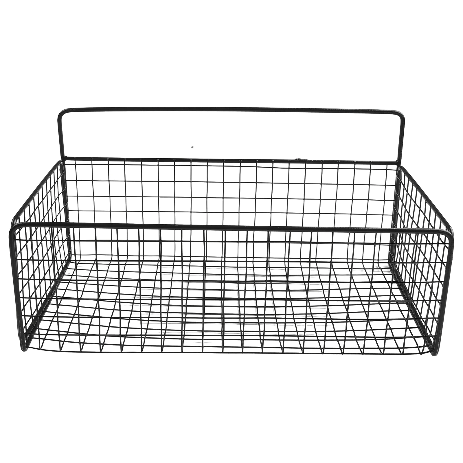 

Metal Storage Basket Shelf Free Punching Wall Hanging Drain Rack Bathroom Accessories Barbed Wire Storage Basket
