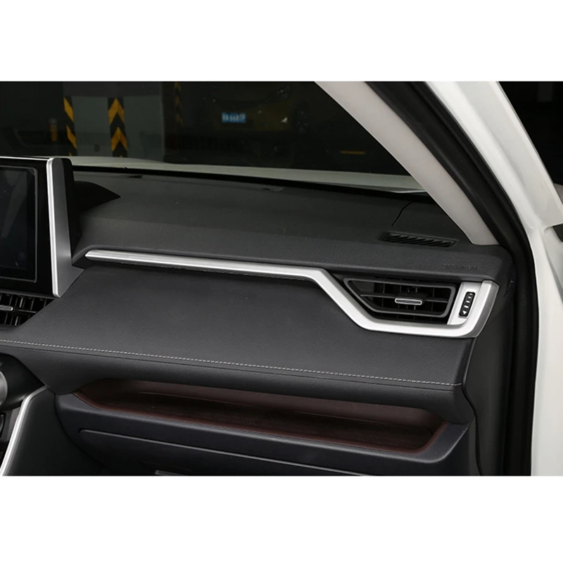 Panel de instrumentos Rongfang para Toyota Rav4, 2 piezas, salida de aire, marco decorativo, decoración Interior con lentejuelas, 2020