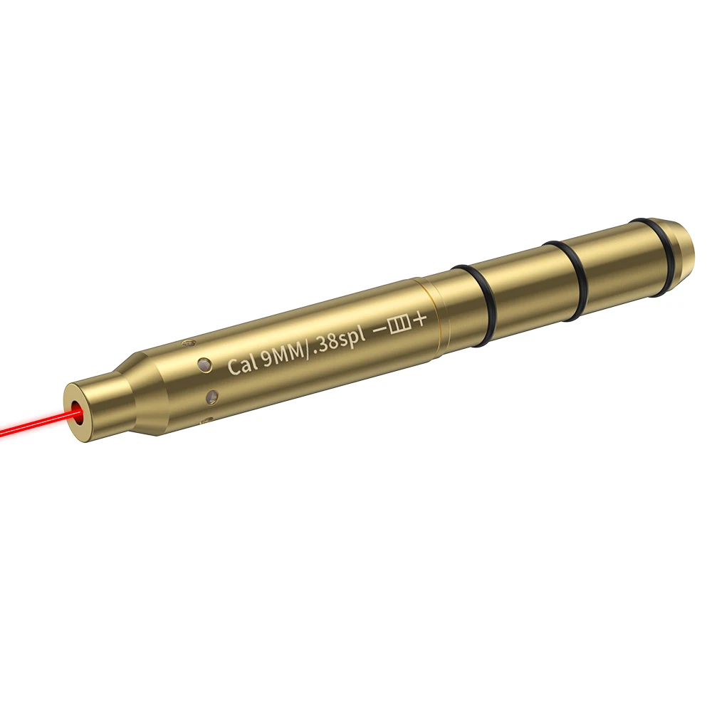 9MM/38SPL Red Laser Boresighter Cartridge Dot Sight Pistol & Rifle Scope Hunting Accessory Training Shoot Sight