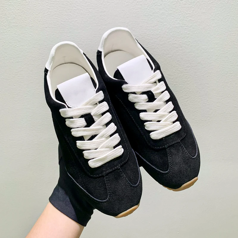 Unisex Damen-Freizeitschuhe aus Wildleder, Schnürschuhe, klassisch und vielseitig_voghion.com