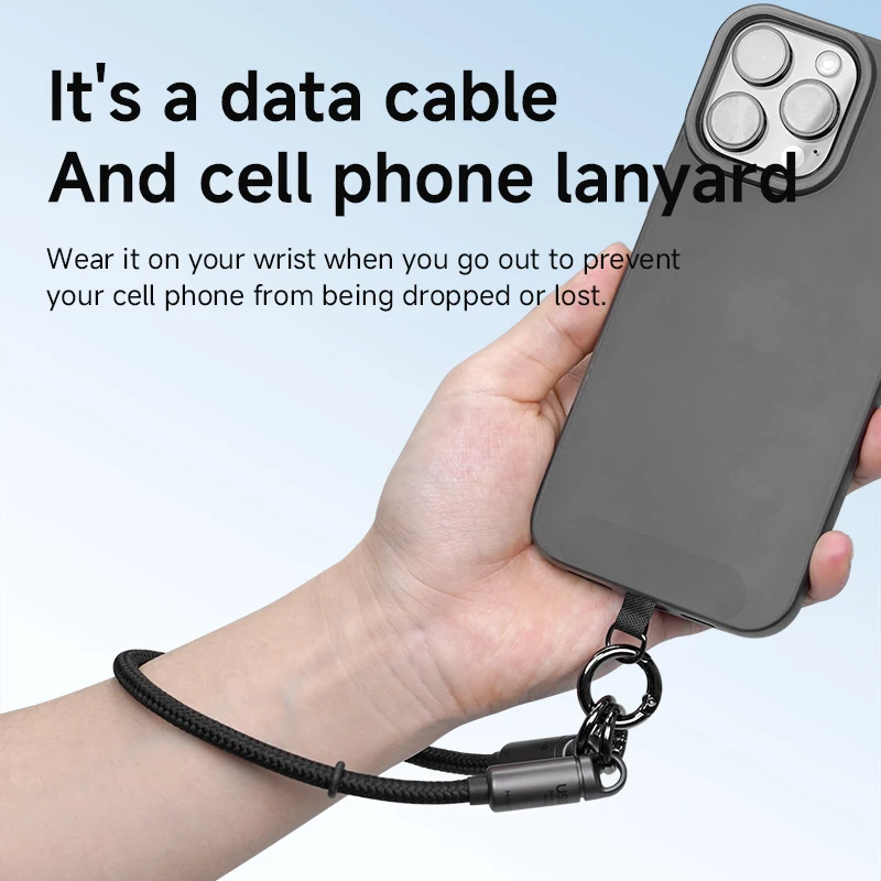 Hagibis USB4 Phone Lanyard Cable Portable USB C to Type-C Wrist Lanyard Cable 240W 80Gbps for Thunderbolt 4/5 iPhone 17 Pro SSD