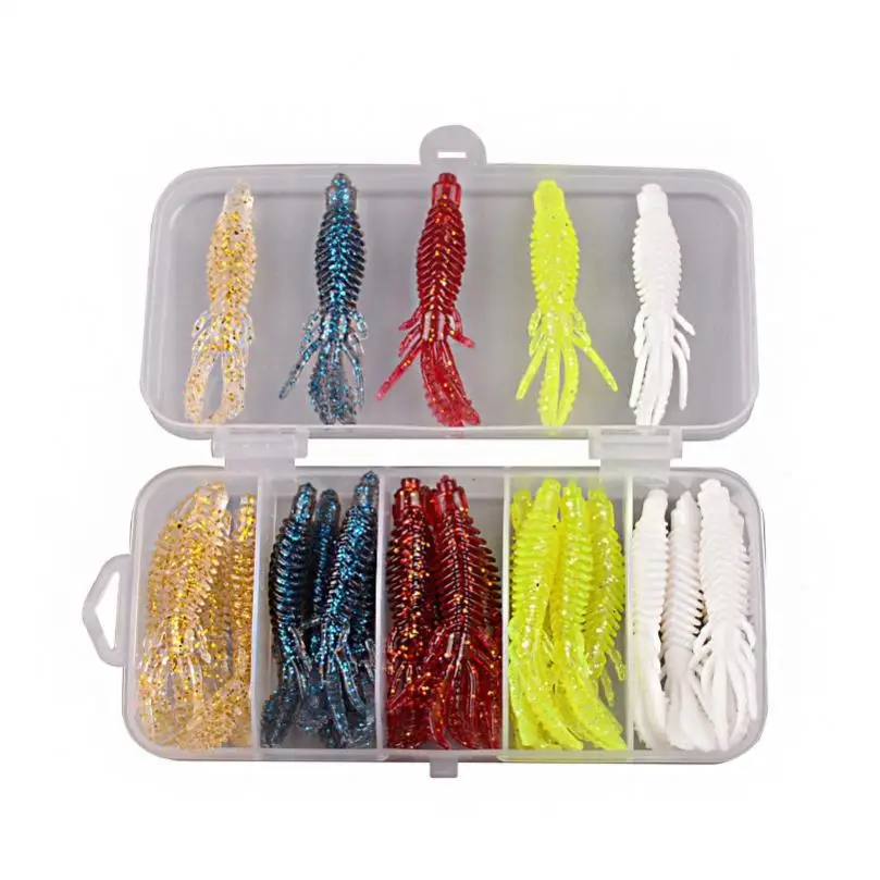 

25pcs/box 2.95inch 0.07oz Floating Shrimp Ned Rig Baits Soft Lures
