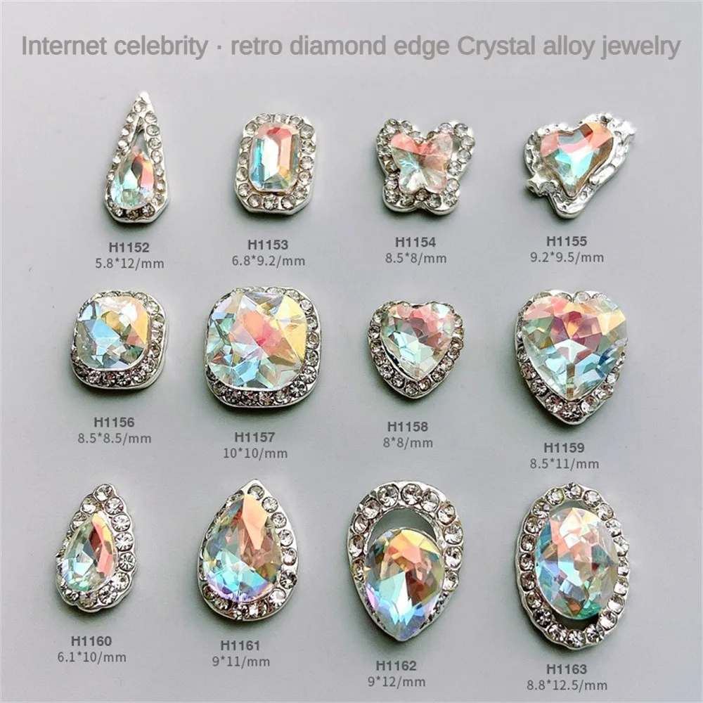 

Jewelry Rhinestones Polished Round Aurora Color Matching Preferred Material Alien Design Manicure Tools