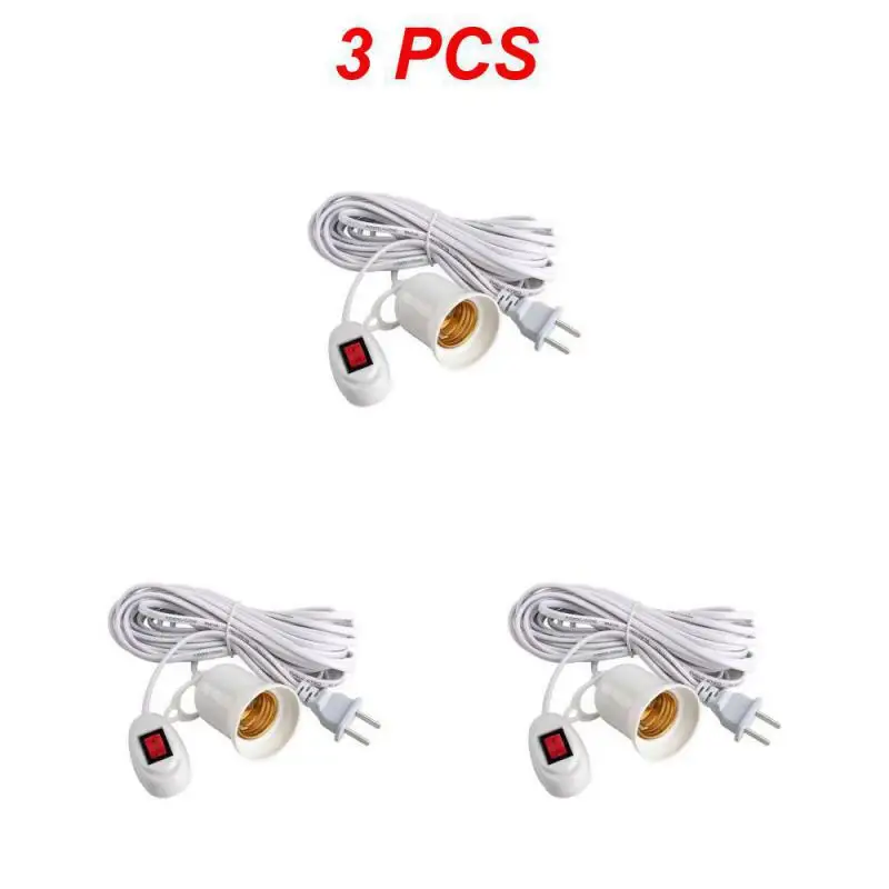 3/5/8/10 متر كابلات سلك الطاقة E27 قاعدة مصابيح حا...