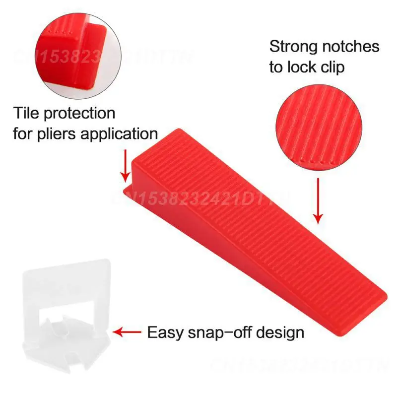 Wedge Durable Material Easy Flooring Tile Leveling Pliers Home Renovation Innovative Tile Leveling System Tools Plastic tile leveling tools