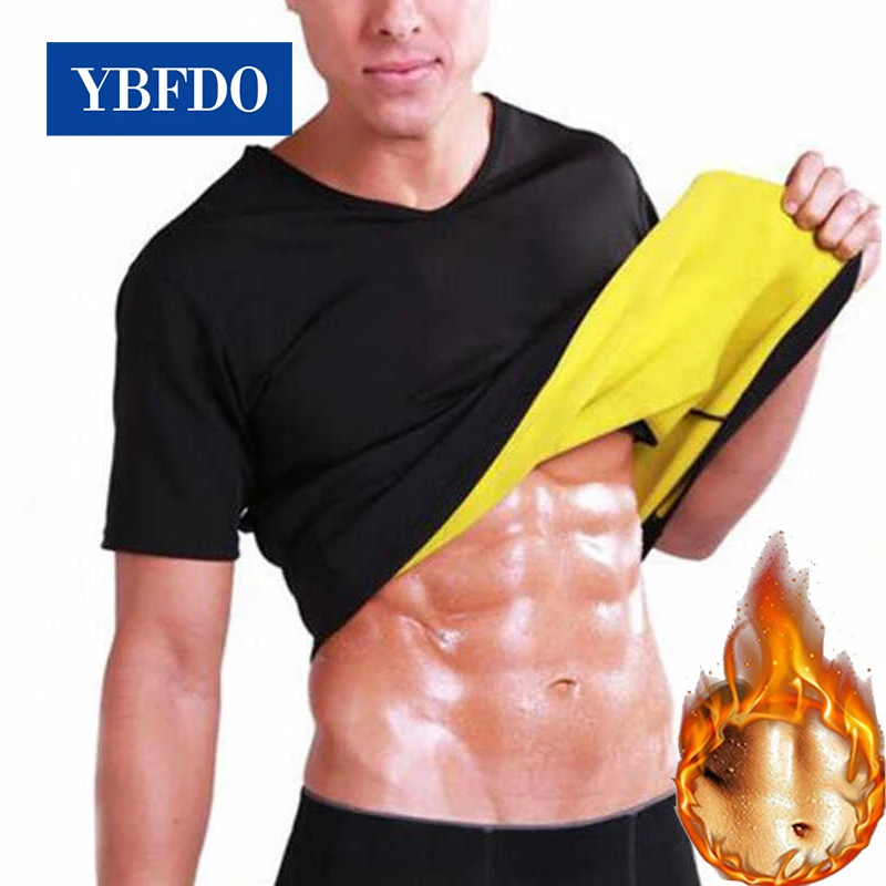 YBFDO Mens Slimming Body Shaper Modeling Vest Belt Belly Men Reducing Shaperwear Fat Burning Loss Weight Waist Trainer Sweat