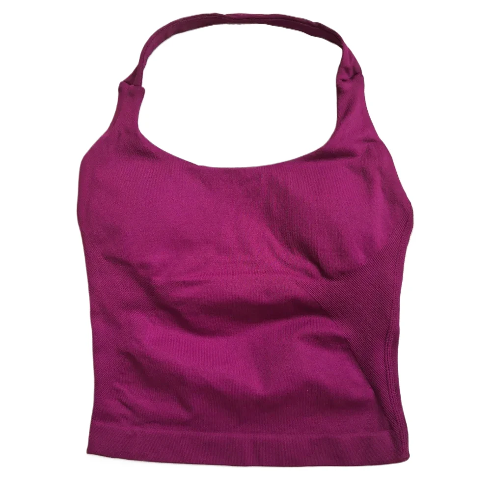 ตัวเลือกสินค้า เสื้อโยคะ Strappy Crop Top วัสดุ Seamless ใส่ออกกำลังกาย