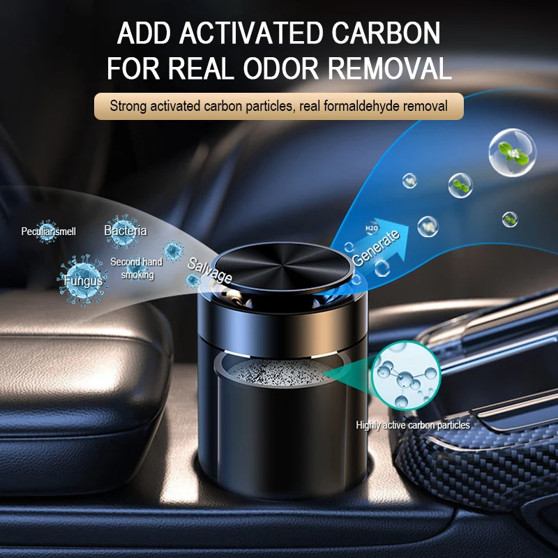 Car freshensers Diffuser Fragrance Solar Automatic Rotation Powered Supplies Ceramic Base Aromatherapy Diffuser Oil Ornaments air freshener