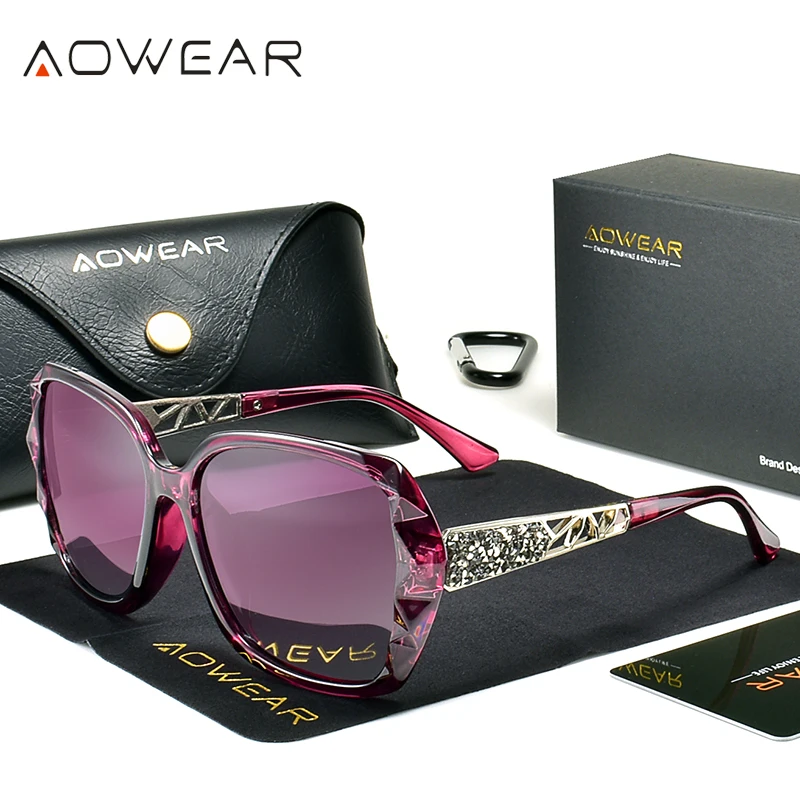 نظارات شمسية للسيدات بألوان ماسية من AOWEAR