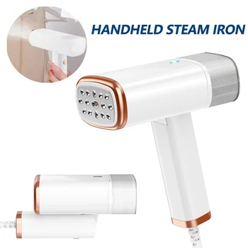 Pulitore a vapore per ferro da stiro pieghevole portatile portatile per indumenti per panno 1000W Mini indumenti appesi a vapore stiratura dei vestiti 120ml 1