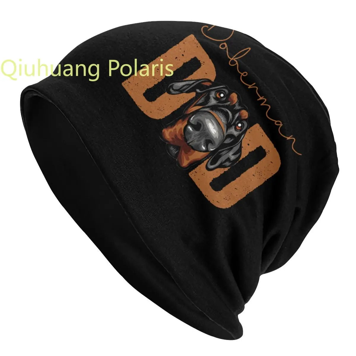 

Doberman Dad Dog Bonnet Hats Knitting Hats Goth Autumn Winter Outdoor Skullies Beanies Hats Unisex Adult Warm Head Wrap Caps