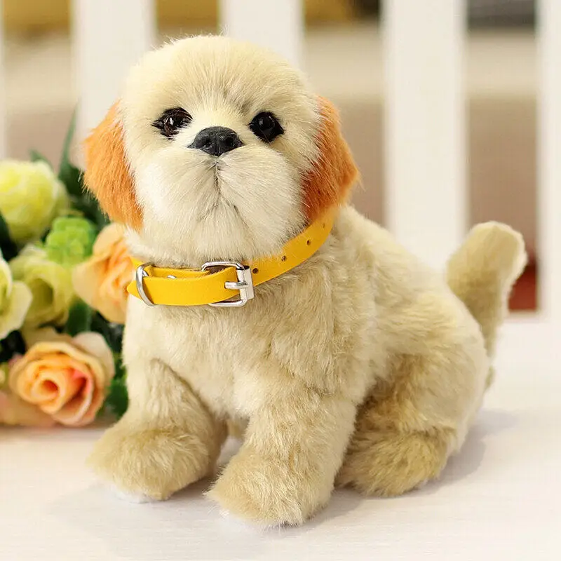 thumbnail image 1 of Perro de peluche de 20cm para niños, juguete de perro de peluche, perro Labrador, Charlie, Rottweiler, Animal realista, 1 of 5