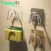 Acrylic Sink Sponge Holder Adhesive Sink Caddy Organizer Rack Storage Hook for Sponges Brushes Chopping Board Kitchen Accessorie 1