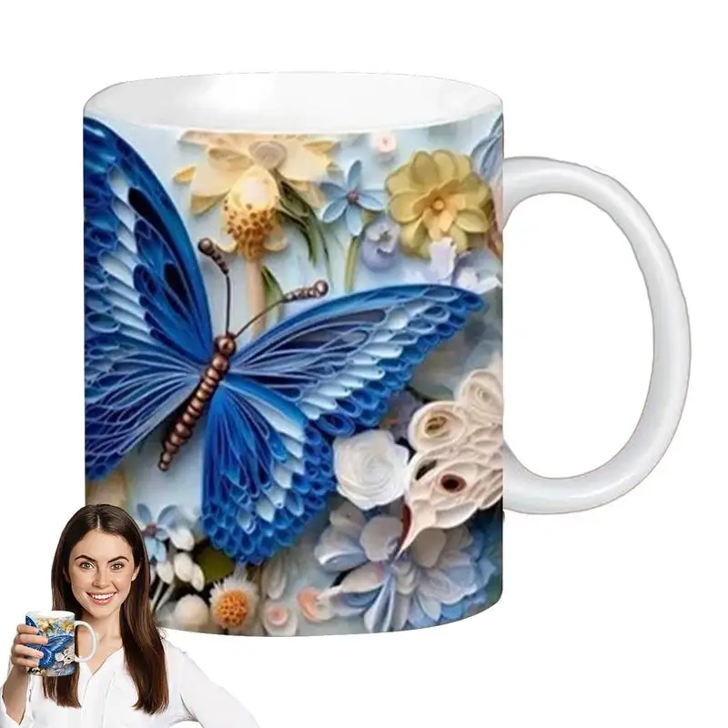 

3D Coffee Mug 3D Pattern Novelty Milk Cup For Women Men Novelty Gifts For Women Men Hot Chocolate Cups Tea Mug