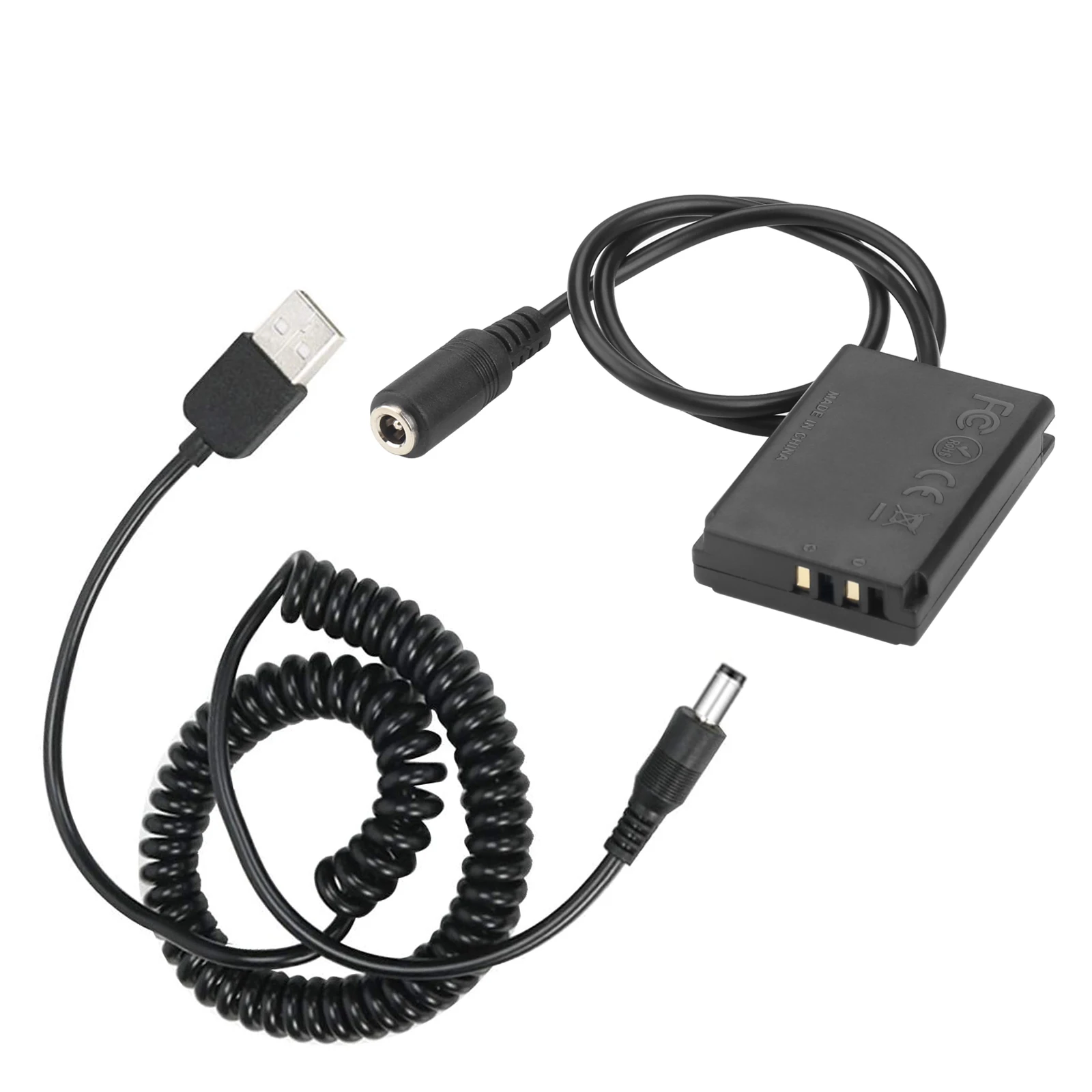 USB to NB-13L 더미 배터리, 캐논 G7X Mark II G1X G7X MII G5X G9X SX720 Camrea용, DR-110 DC 커플러 + 5V USB 전원 케이블, NB13L 