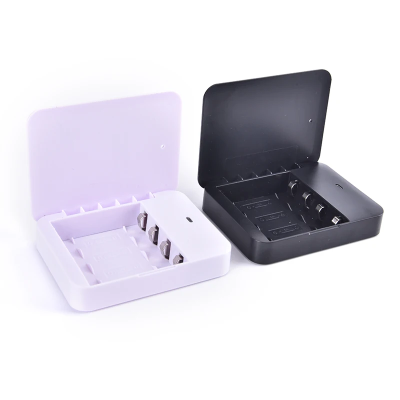 New4SlotsAABatteryUSBPowerBankChargerCaseBoxBatteryCharger