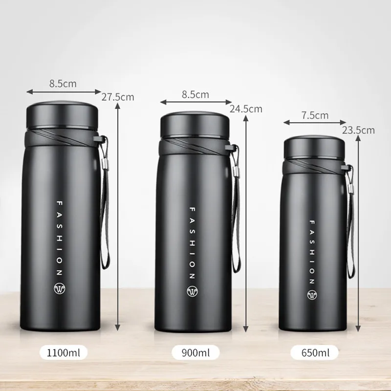 Source 1000ml Double Wall Vacuum Insulated Tiger Thermos Flask