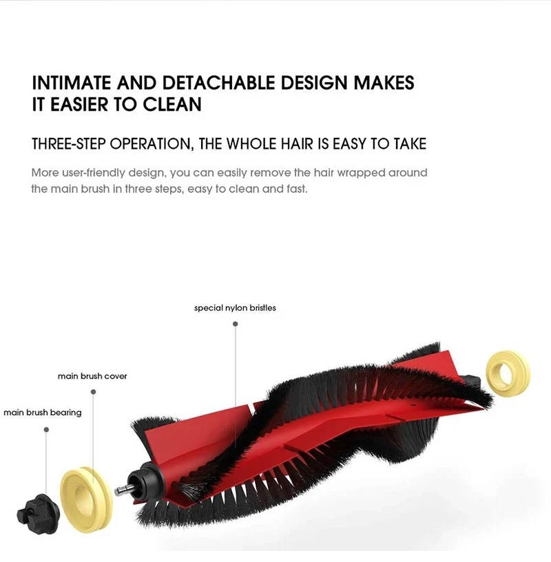 Vacuum Cleaner Accessories HEPA Filter Mop Cloth Side Brush For XiaoMi Roborock s50 s51 s55 s6 s60 s61 s65 s5 s6 MaxV Pure