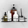 Aluminum Alloy Bathroom Shelves No-drill Corner Shelf Shower Storage Rack Holder Toilet Makeup Organizer for Shampoo Wall Supply 4