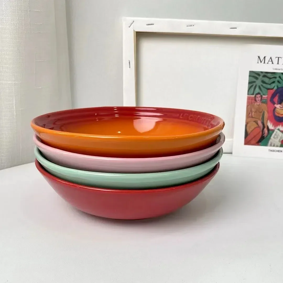 Ceramic Dinner Plate Porcelain Soup Bowl Dessert Salad Food Dish Kitchen Serving Tray 1 Pack