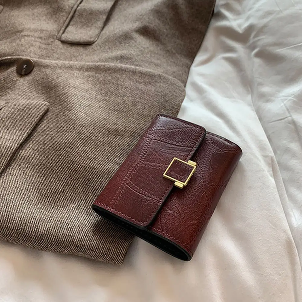 

Fashion Vintage Soild Color Card Case Credit Card ID Holders Girls Storage Wallets Bus Card Holders Women Wallet