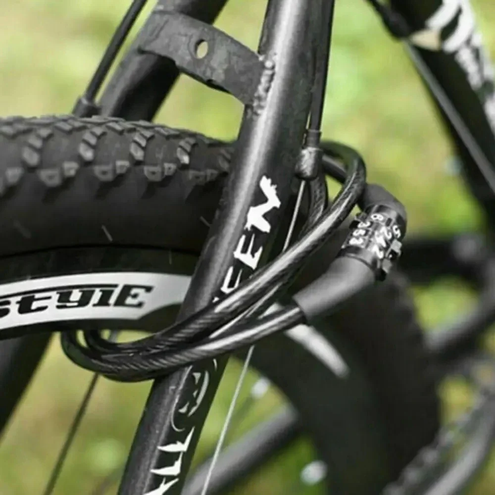 กุญแจล็อคโซ่รหัส 4 หลักสำหรับรถจักรยานยนต์สำหรับงานหนัก - กุญแจล็อคป้องกันการโจรกรรม 1