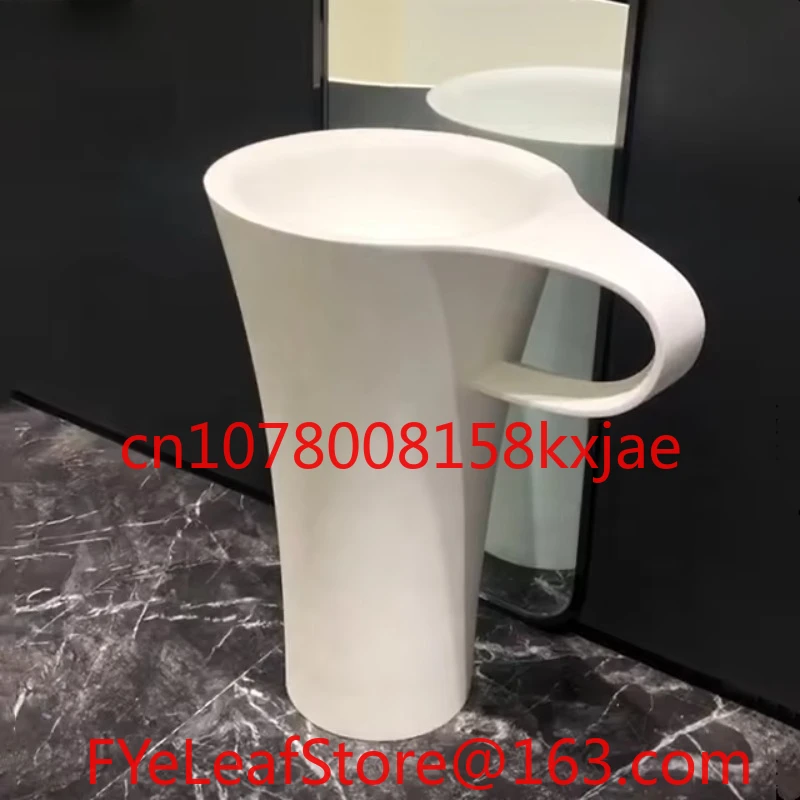 캐스트 레진 스톤 복합재료 독립형 세면대