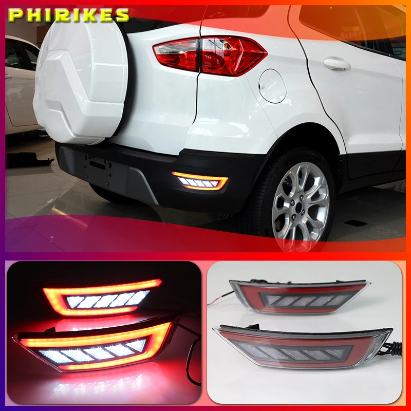

2 шт., светодиодные лампы для заднего бампера Ford Ecosport 2013, 2014, 2015, 2016, 2017, 2018