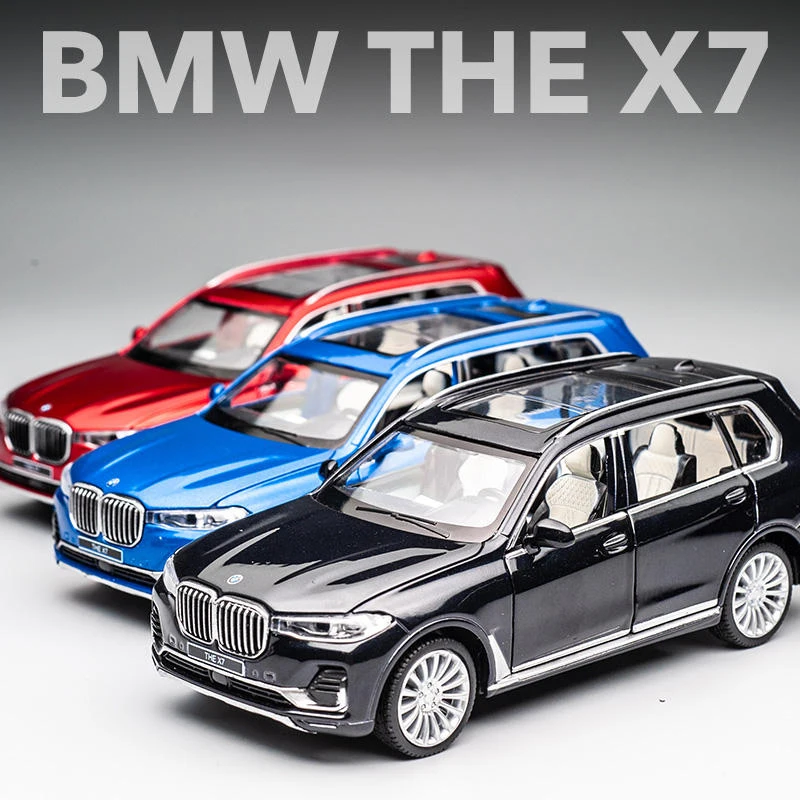 1:32 BMW X7 SUV Alloy Model Car Toy Diecasts Casting Pull Back Sound and Light Car Toys For Children Vehicle 4