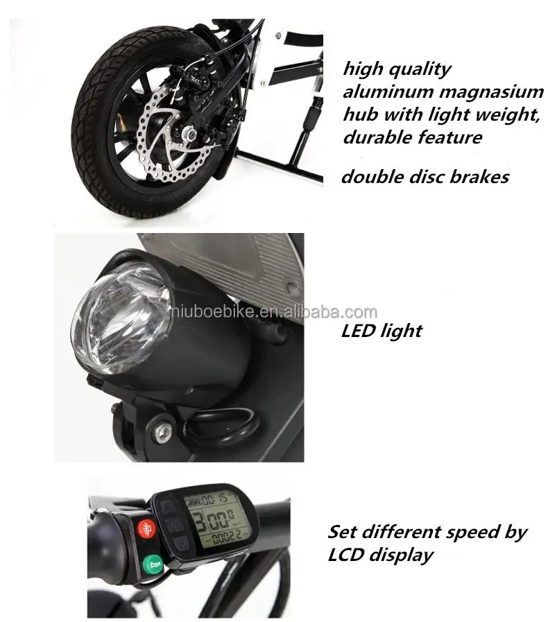 Light weight 12inch 36V 250W electric wheelchair for disabled people 5