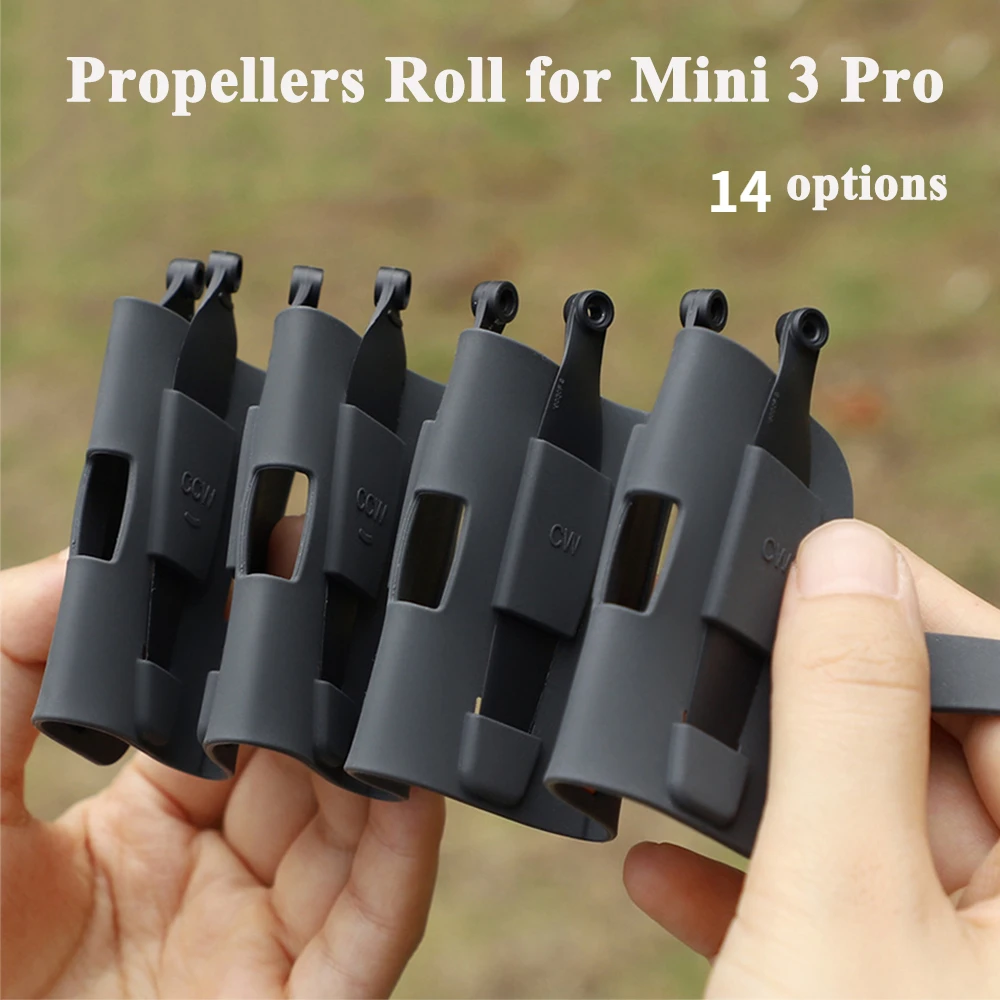 For Dji Mini 3 Pro Drone Propeller Silicone Pouch Portable Holder Propellers Rolling Case Roll Up Bag For Mini 3 Pro Accessories