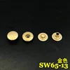 20pcs/100pcs Japan YKK Button Metal Copper Snap Button Strong S-spring Snap Button Clothing Luggage SW65 4