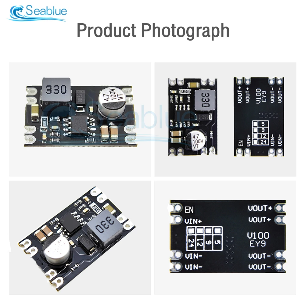 Adjustable Voltage Regulator Power Module - DC 7-100V to 5V/9V/12V/24V, 2A Step Down Converter
