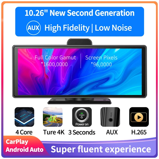 24시간 주차 보호형 10.26인치 자동차 대시캠: 놀라운 사양과 풍부한 기능