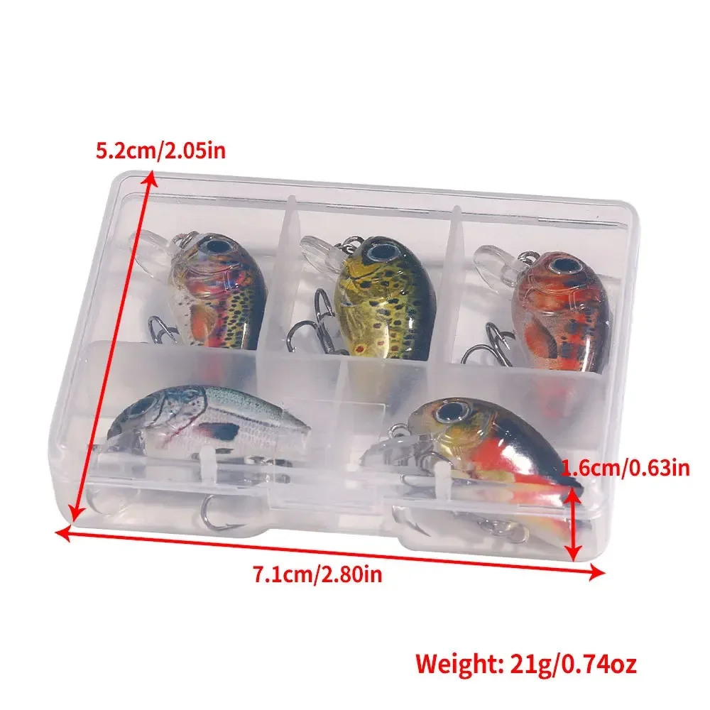 Mini Crankbait Lure Set 6