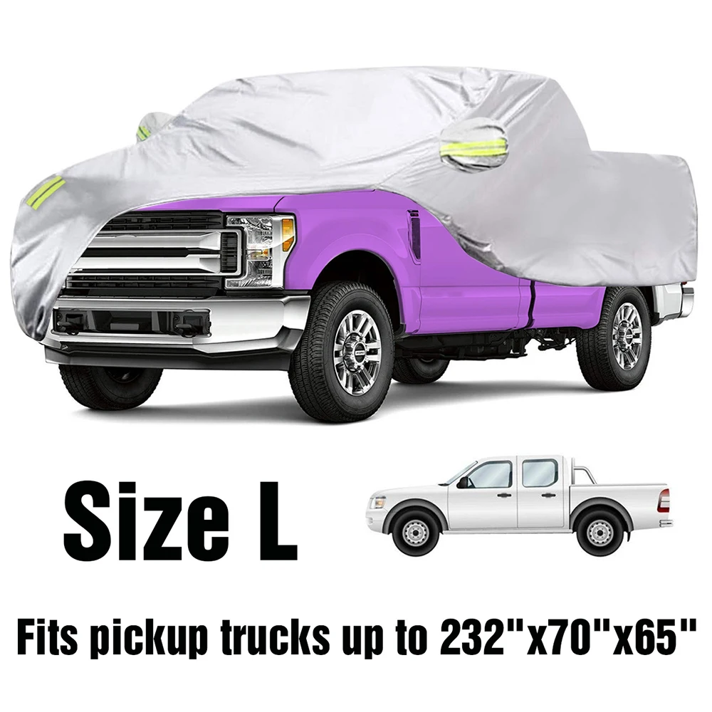 Truck Cover All Season Car Cover for Pickup Truck Against Dust Debris Windproof UV Protection 170T for Ford Raptor F150 F250 GMC 4