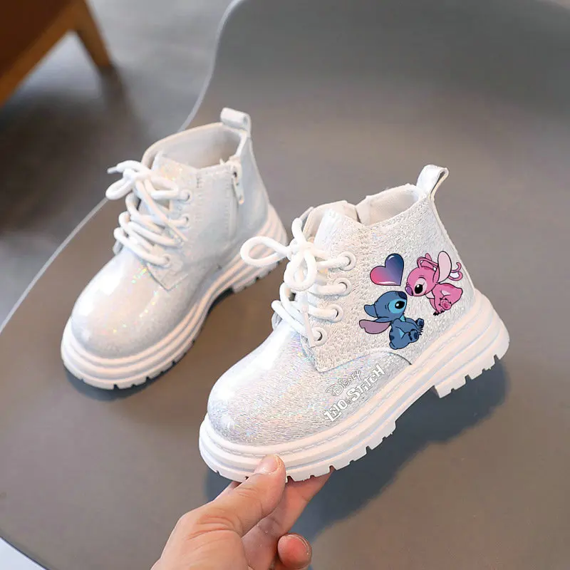 Children Boots Winter velvet Ankle Anime Cartoon Girl Flat Bottom Warm Toddler Boys Casual Shoes