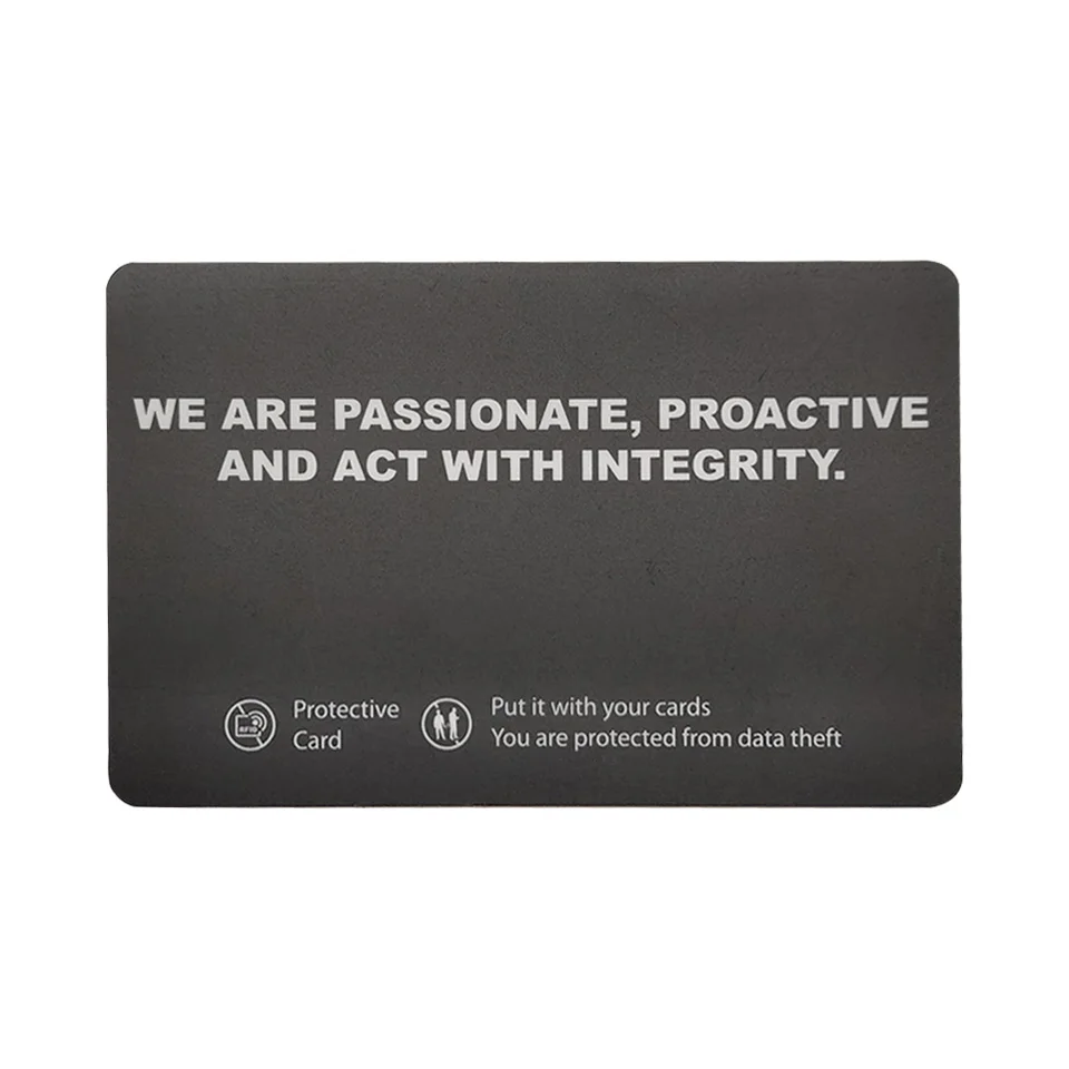 5Pcs RFID Blocking Card NFC Debit Credit Card Passport Protector Portable Credit Card Protector for Passport Case Purse