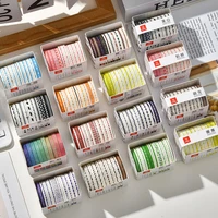 10Pcs Rainbow Washi Tapes Scrapbooking Supplies Slim Washi Tape Diary Decoration Journal Stationery Supplies Basic Masking Tape 2