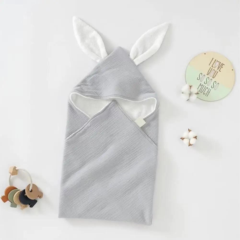 

Baby Towel Washable Baby Cape Cartoon Boys Girls Cute Rabbit Ears Infant Bathrobe Cloak Daily Use