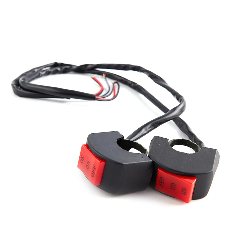 

22mm 7/8" Universal Motorcycle Switch Bike Scooter Handlebar ON-ON-OFF Headlight Fog Spot Light Low Beam High Beam Switch