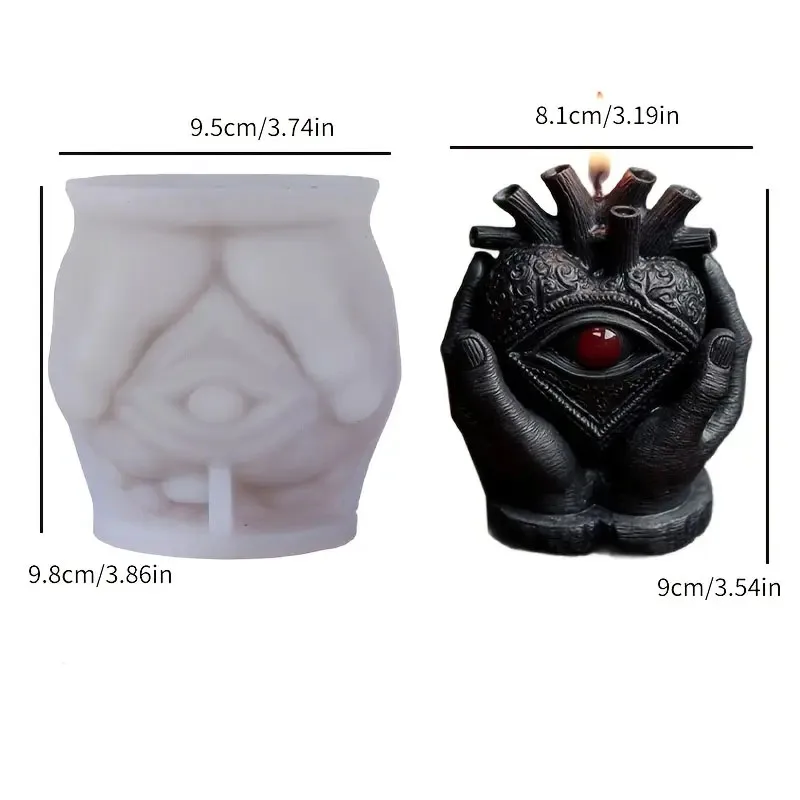 Spooky Demon Eye Candle Mold