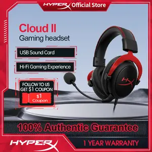 HyperX Cloud II Wireless Over Ear Gaming Headset - Red for sale online