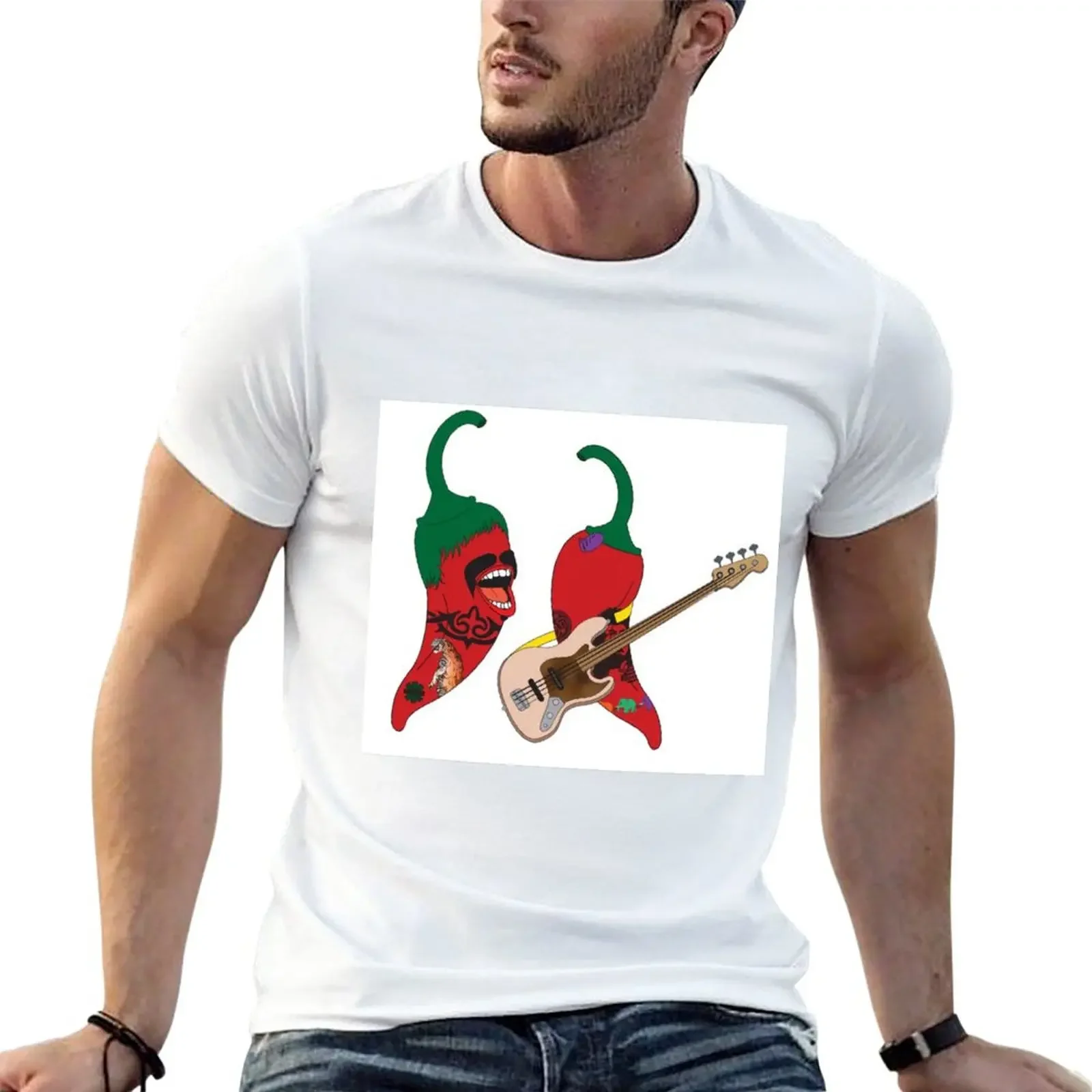 T-Shirt Red Hot Chili Pepper Peppers Abbigliamento Estetico Magliette New Edition Per Uomo