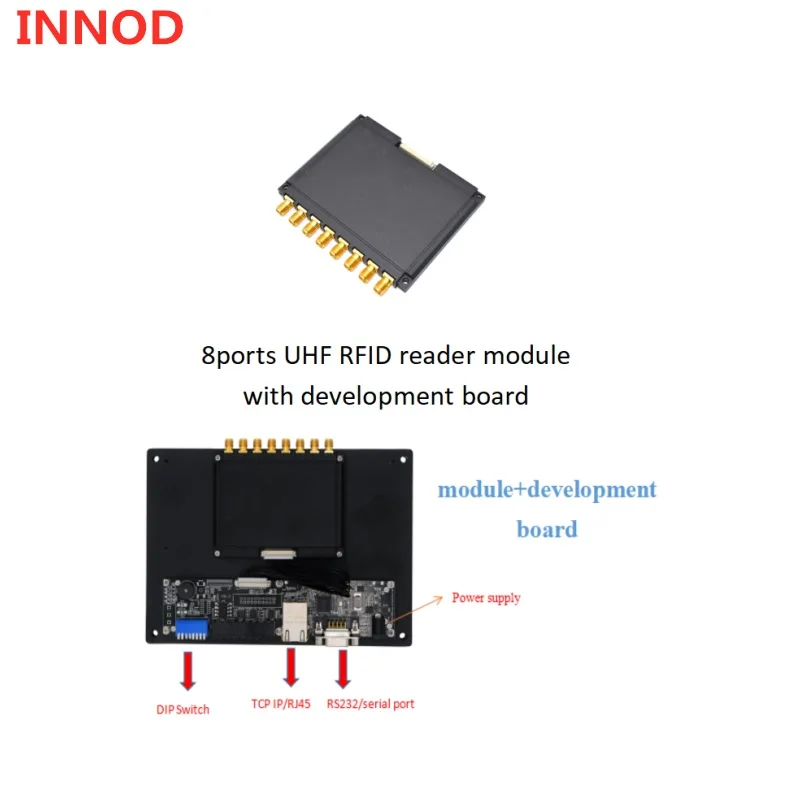 

Impinj long range1-35m passive 8ports UHF RFID reader EPC Gen2 multi-tag fixed reader TCP/IP RJ45/Ethernet rs232