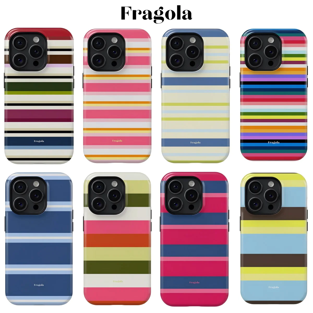 Fragola Ins Korean Striped Luxury Double-layer Phone Case