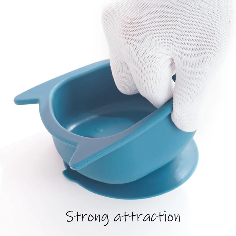 1PCS BPA Free Silicone Feeding Sucker Bowl Baby Dishes Kid Dinner Food Grade Silicone Baby Tableware Baby Stuff 4