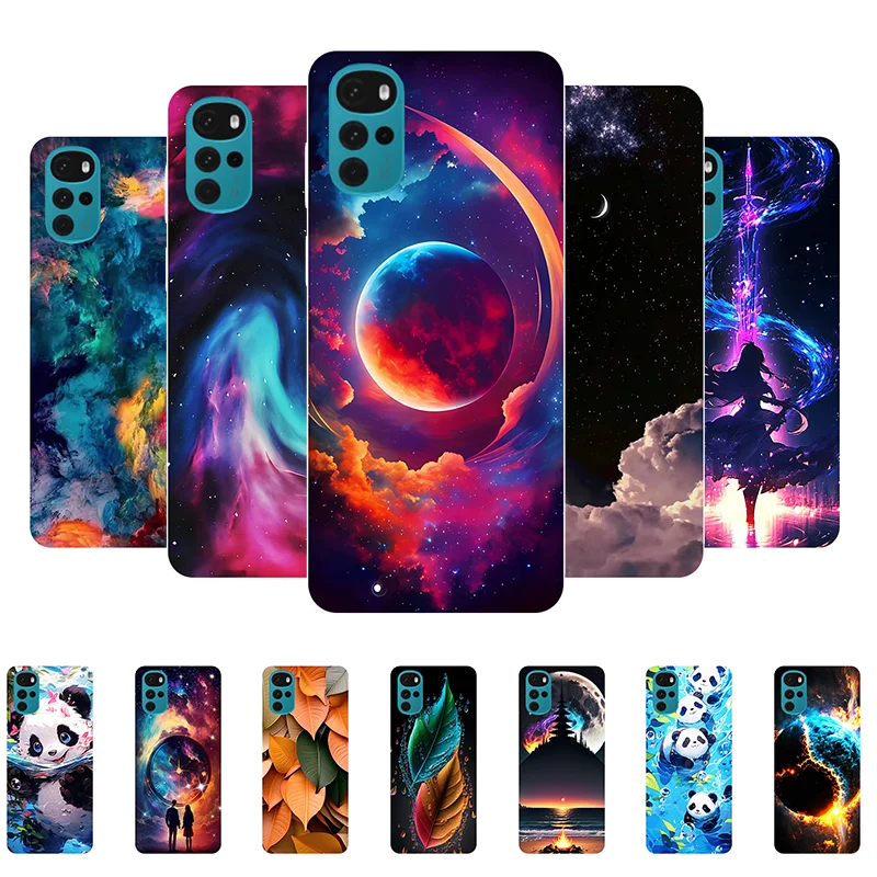 Per Motorola Moto G22 Custodia Cover Moto G 22 G22 Custodia Lovely Panda Wolf Cover Posteriore In Silicone Morbido Per Moto G22 Xt2831-3 Custodia Per 