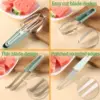 3-in-1 Watermelon Fork Slicer Cutter, 2024 Stainless Steel Fruit Watermelon Cutting Tool Fork Slicer Knife Set for Home Kitchen 2